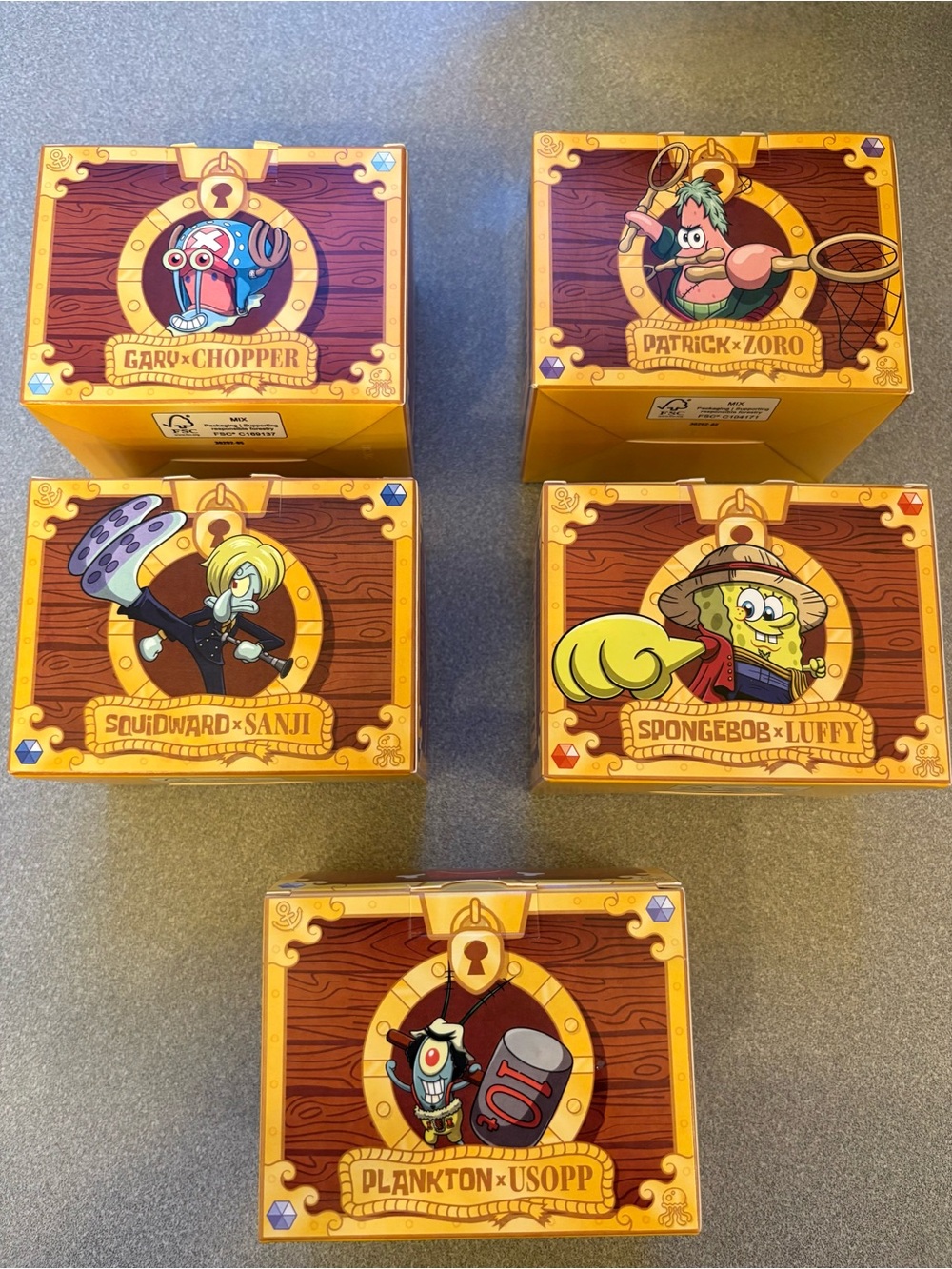 One Piece x SpongeBob McDonald’s Toy Bundle